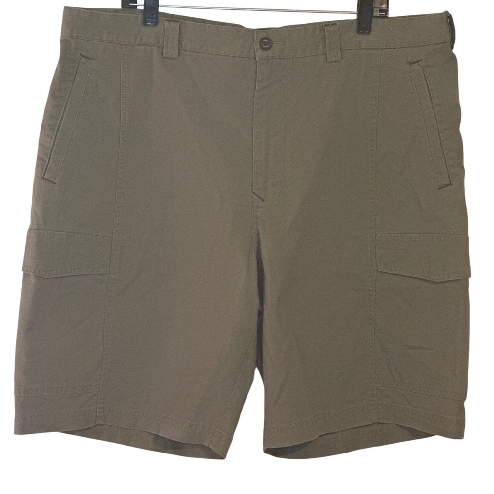 Tommy Bahama Cargo Shorts Olive Green Stretch Cotton Tencel Mens 40